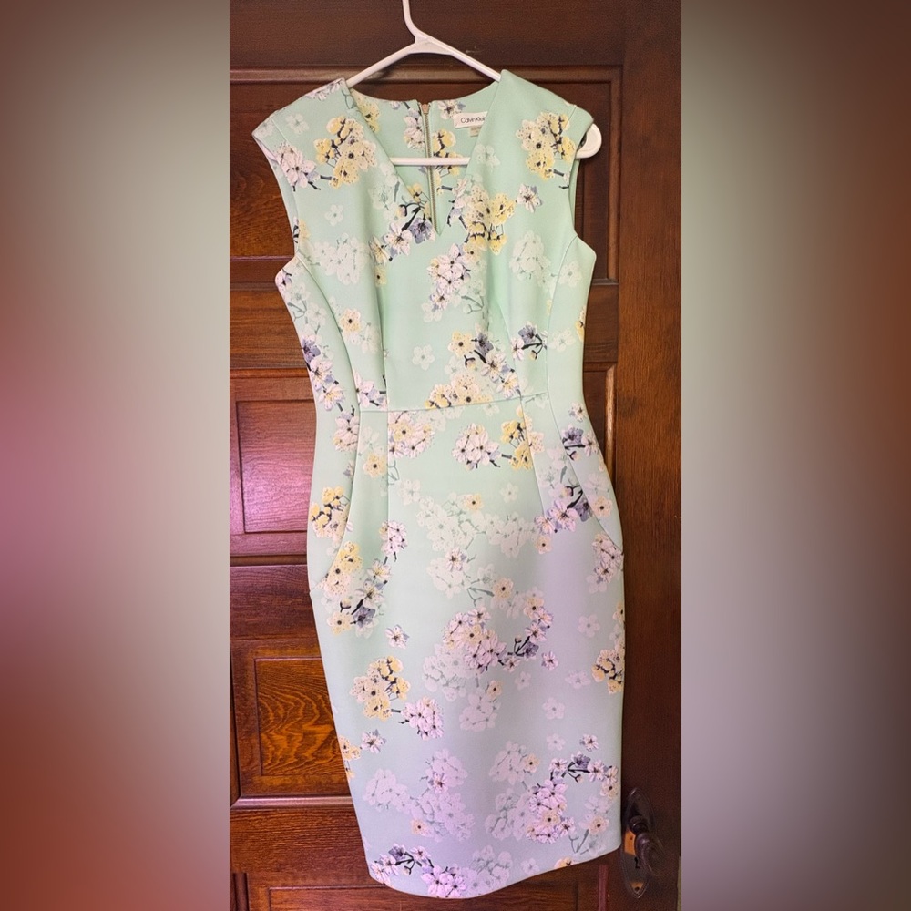 Calvin Klein Floral Sleeveless Dress